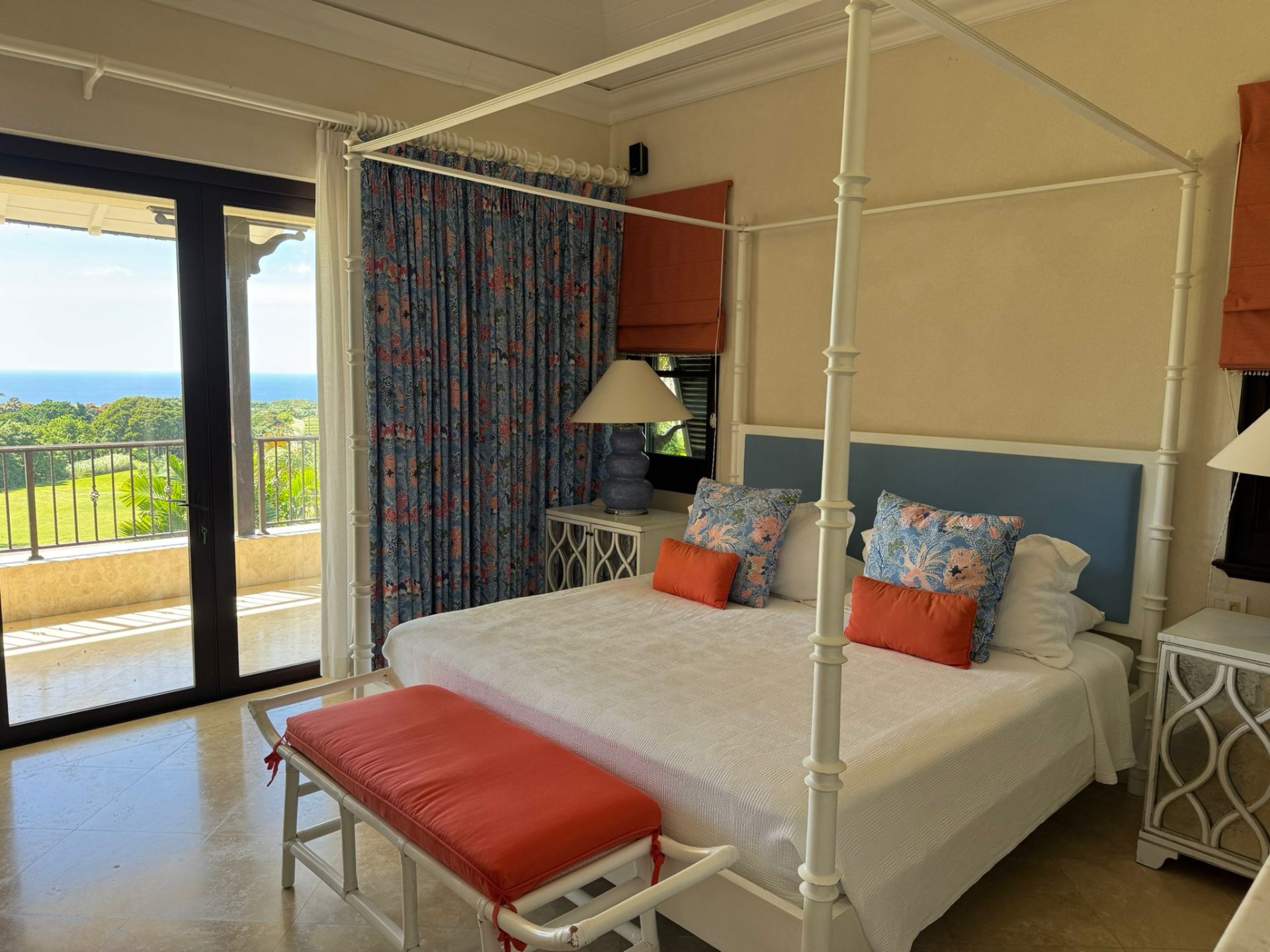 Master bedroom with four-poster bed